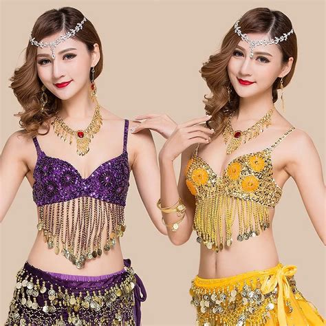 Indian Dance Bra Belly Performance Handmade Flower Embroidery Chrysanthemum Bras 6 Colors Only