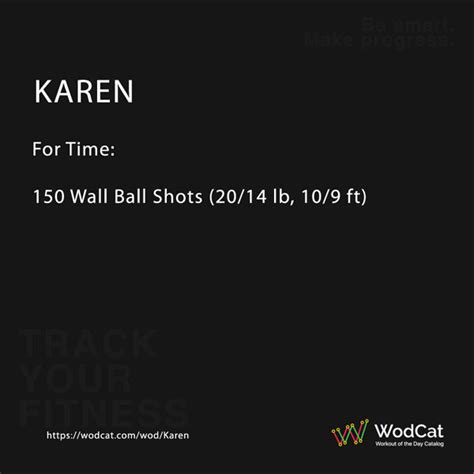Karen Workout Wod Wodcat Workouts