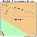 Monroe New York Street Map 3647988