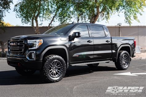2021 Gmc Sierra With 20 Fuel Rebel 6 D680 In Anthracite Black Lip