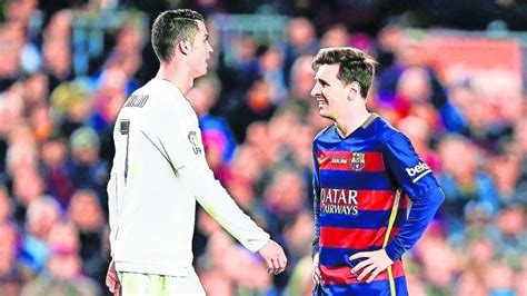 En Sus Batallas Detrás Del Balón Cristiano Ronaldo Y Messi No Se