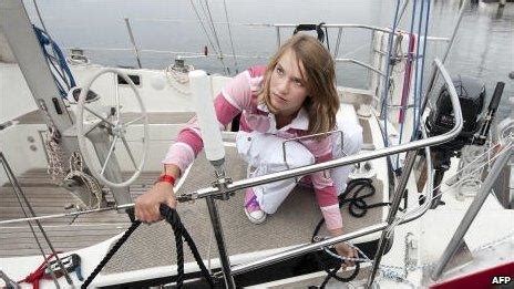 Dutch Teenager Laura Dekker Sets Sail For Record Bid Bbc News