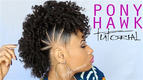 Long hairstyles and haircuts for black girls. THE PONY HAWK | Natural Hairstyle - YouTube
