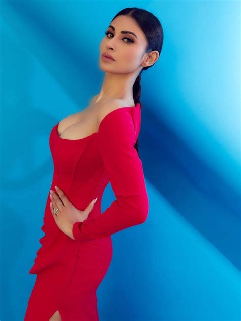 Mouni Roy Is Looking Very Beautiful In This Bold Red Dress Websmyle