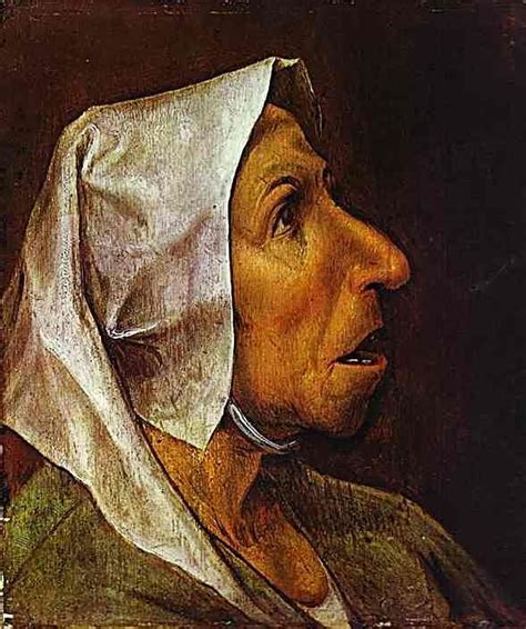 Portrait Of An Old Woman 1563 Pieter Bruegel The Elder By Style