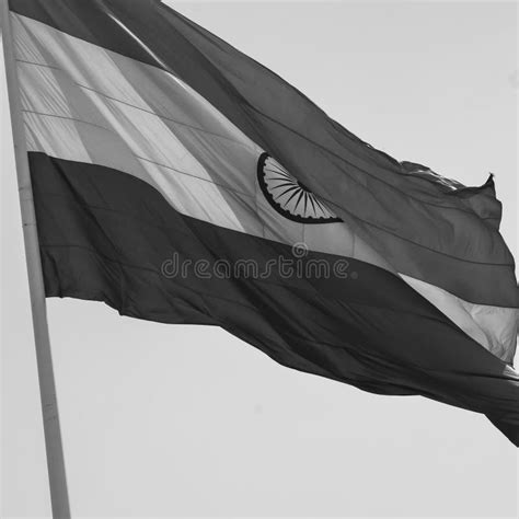 India Flag Flying At Connaught Place With Pride In Blue Sky India Flag