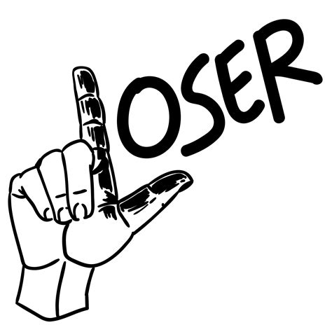 Loser Hand Sign Vector Download Free Vectors Clipart Graphics