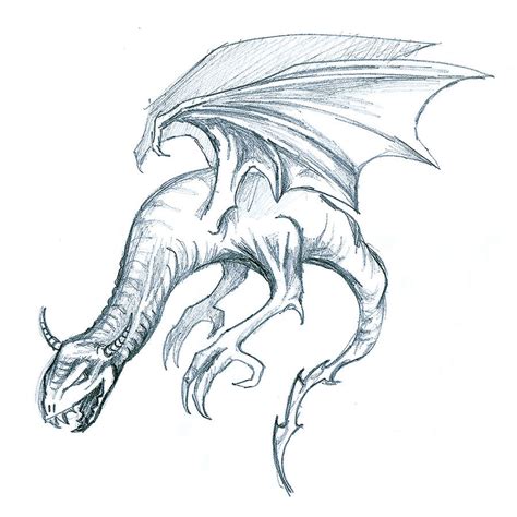 Dragon Sketch By Yeraymuaddib On Deviantart