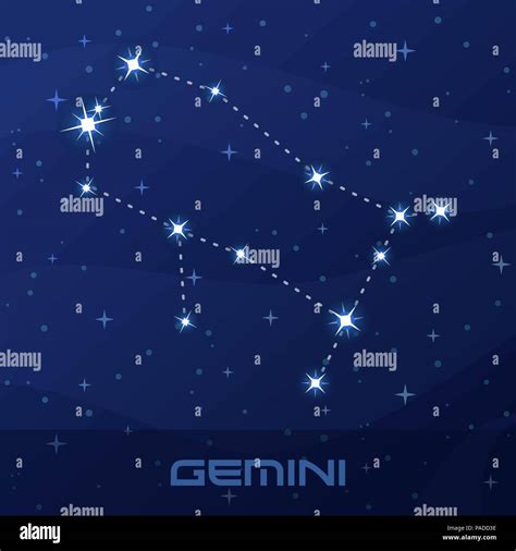 Constellation Gemini Astrological Sign Stock Vector Image And Art Alamy