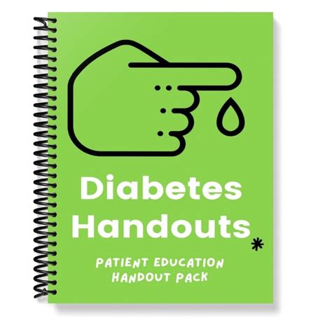 Diabetes Handout Pack Nutrition Cheat Sheets