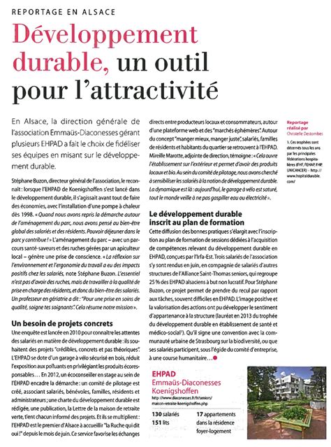 Reportage : le développement durable, un outil pour l'attractivité - Les Diaconesses de Strasbourg