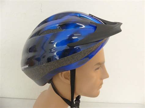 Lot 290 Schwinn Intercept Adult 10 Vent Bike Helmet Model Sw135wm 2 Black Blue Hidden