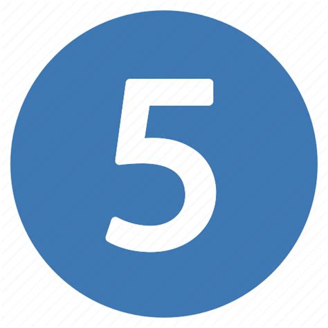 Five Number Numbers Pro Icon