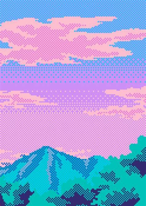 Vaporwave Pixel Art
