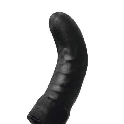 Lux Fetish 6 Latex Inflatable Vibrating Curved Dildo With Wired Remote Sex Toys At Adult Empire