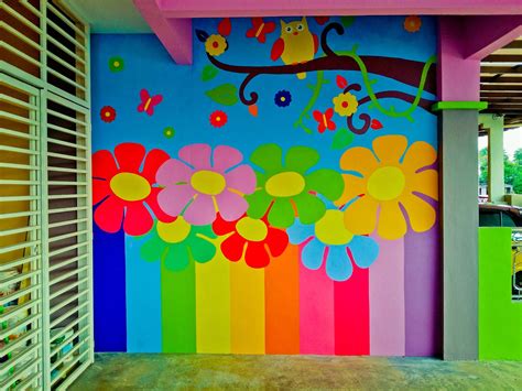 Mural Dinding Sekolah Simple Profile Global Street Art Bonita Watsica
