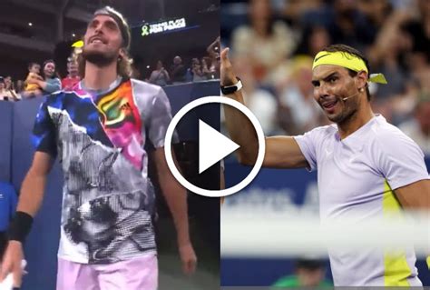 Tsitsipas Nadal Receive Huge Welcome During Tennis Plays For Peace