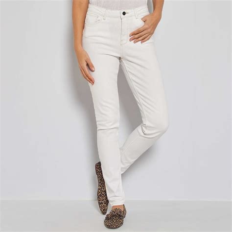 skinny jeans met hoge taille en lengte us 32 ecodesign dameskleding kiabi 15 00€