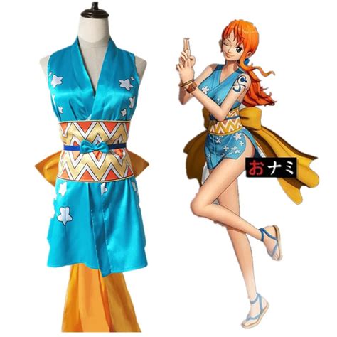 One Piece Nami Cosplay Costume Set Dress One Piece Merchandise Up