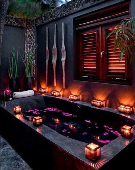 How To Set Up A Romantic Bath Romantic Bath Outdoor Tub Bathroom