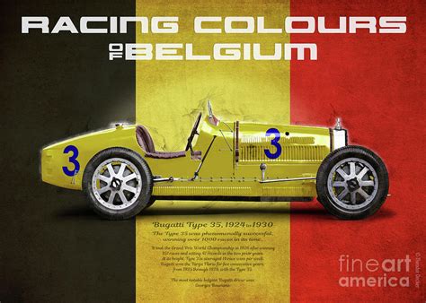 Bugatti 35b Belgium Painting By Raceman Decker Fine Art America