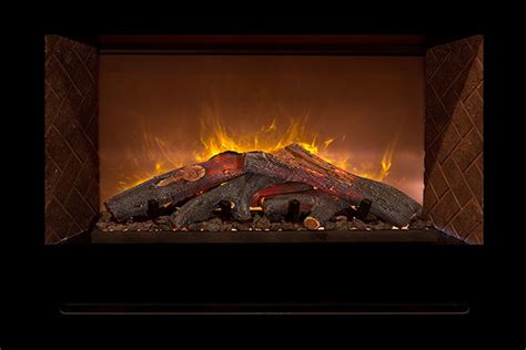 Realistic Electric Fireplace Modern Flames