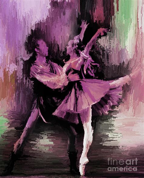 Ballerina Couple Dance Painting 56yt Painting By Gull G Pixels