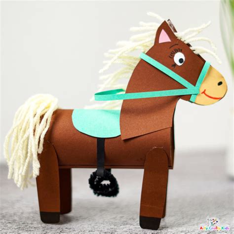 Paper Roll Horse Craft Arty Crafty Kids