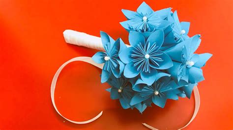 How To Make Paper Flower Bouquet Youtube