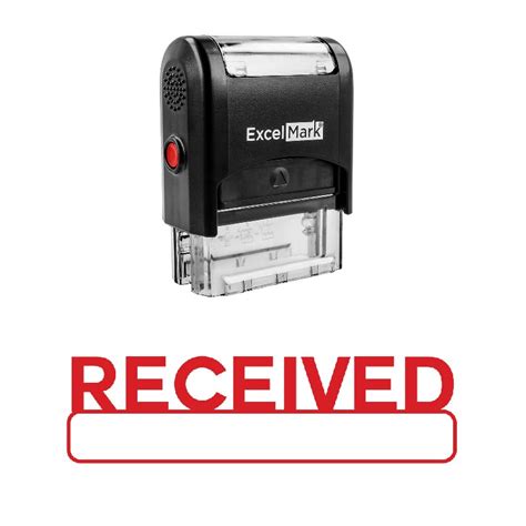 Round Box Received Stamp Excelmark