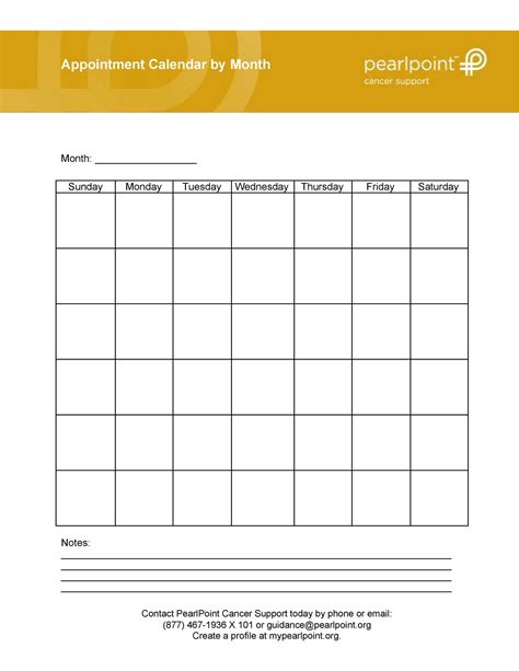 Free Printable Appointment Schedule Template
