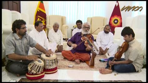 Balaji started playing violin at age three. Maestro V Balaji performs before Sri Lanka president - YouTube