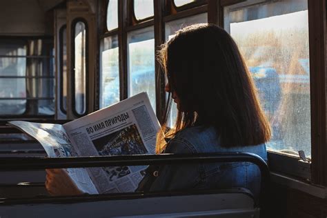 Woman Reading Newspaper · Free Stock Photo