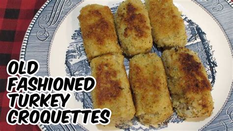 Turkey Croquettes From Leftovers Vintage Recipe Youtube