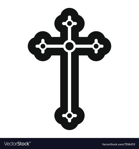 Religious Symbol Of Crucifix Icon Royalty Free Vector Image