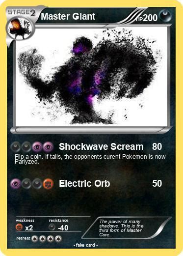 Pokémon Master Giant 4 4 Shockwave Scream My Pokemon Card