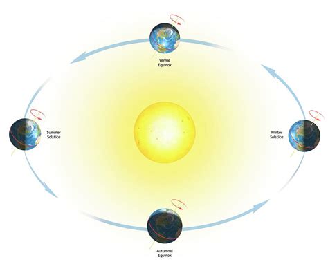 Diagram Of The Earths Seasons 1 Photograph By Mark Garlickscience