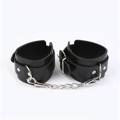 Newest Pu Leather Handcuffssex Bondage Restraints Wrist Hand Cuffs Productadult Game Toys For