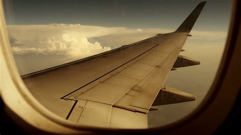 Airplane Window View Wing Wings Plane Stock Footage Sbv 307894270