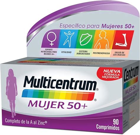 Multicentrum Complemento Alimenticio Con Vitaminas Mujer 50 90