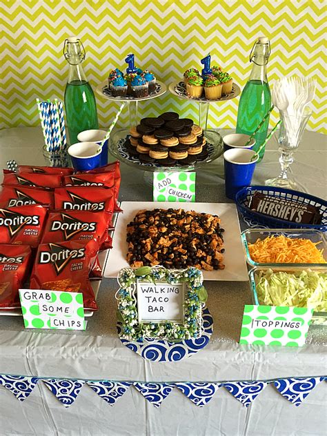 These can be applied to any party! Walking Taco Bar Birthday Party
