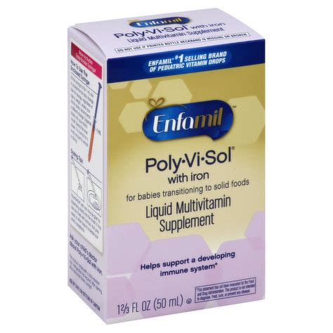 Enfamil Multivitamin Poly Vi Sol With Iron Liquid Fresh By