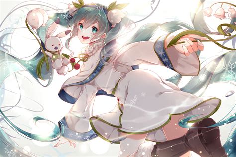 デスクトップ壁紙 図 長い髪 アニメの女の子 漫画 ボーカロイド 初音ミク ユキミク マンガカ 2000x1332 nardox 305463 デスクトップ壁紙