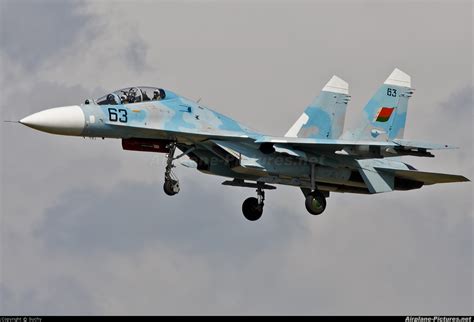 63 Belarus Air Force Sukhoi Su 27ubm At Radom Sadkow Photo Id