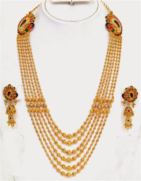 Jewellery Designs Designer Chandra Haram With Earring Set