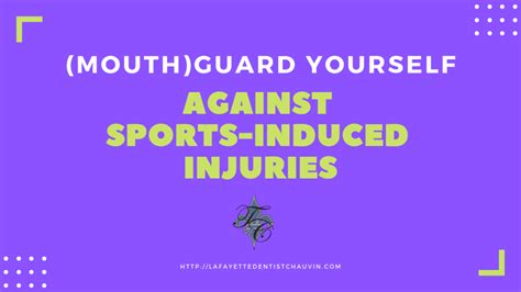 Mouthguard Yourself Against Sports Induced Injuries Dr Chauvin