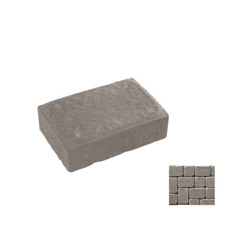 Oldcastle Kingston Charcoal Concrete Paver Common 4 In X 8 In Actual