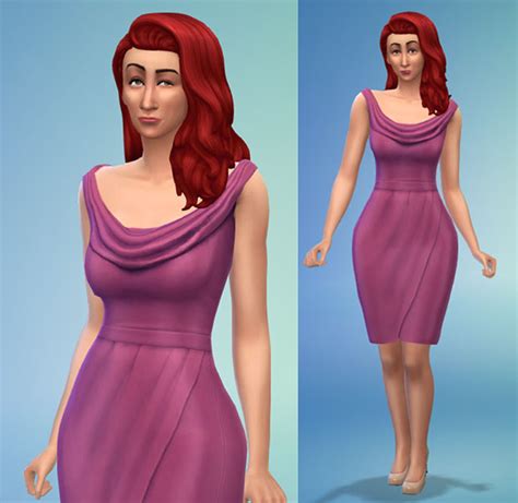 Vestido Cetim Transpassado Sims 4 Cc Base Game Todasims