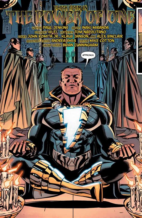 Page Preview And Covers Of Black Adam Year Of The Villain 1 Comic