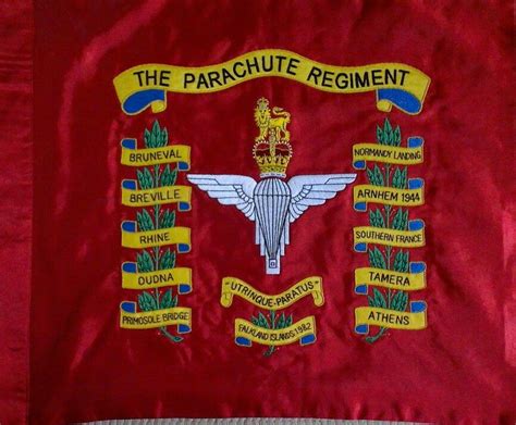 Regimental Colours Of The Parachute Regiment